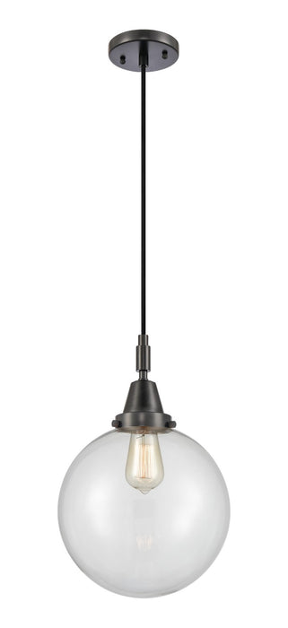 Innovations 447-1P-BK-G202-10 One Light Pendant, Matte Black