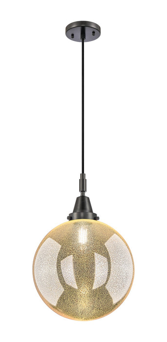 Innovations 447-1P-BK-G208-12 One Light Pendant, Matte Black