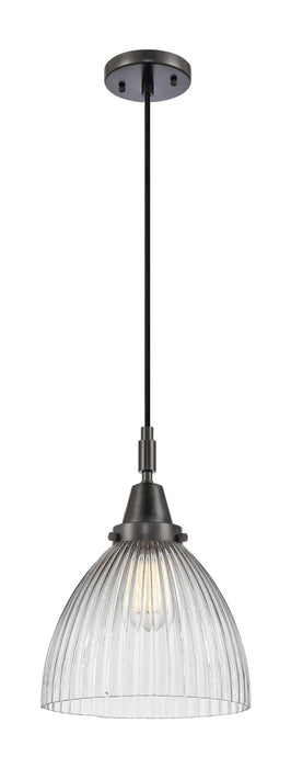 Innovations 447-1P-BK-G222 One Light Pendant, Matte Black