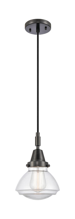 Innovations 447-1P-BK-G322 One Light Pendant, Matte Black