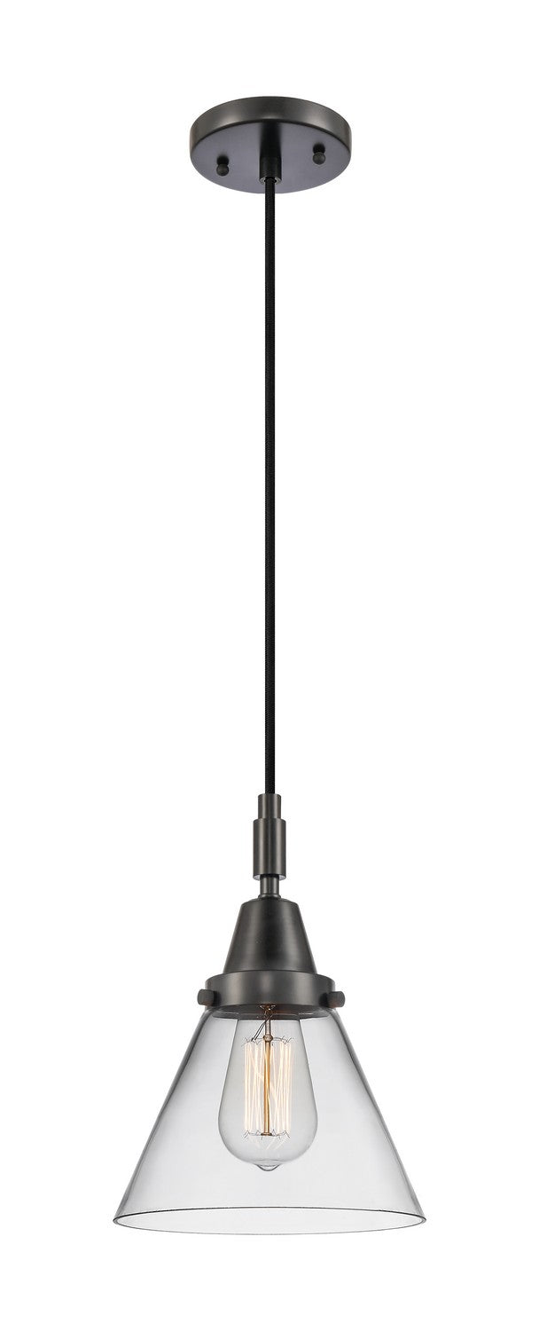 Innovations 447-1P-BK-G42 One Light Pendant, Matte Black