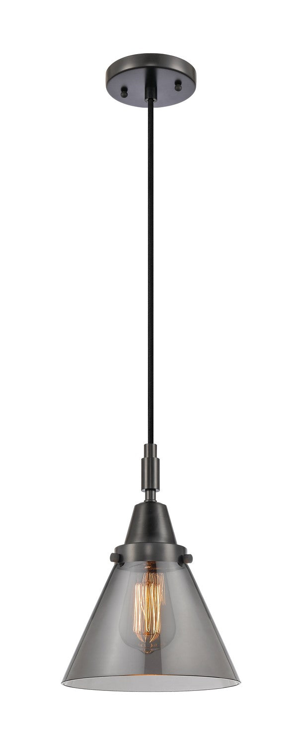 Innovations 447-1P-BK-G43 One Light Pendant, Matte Black