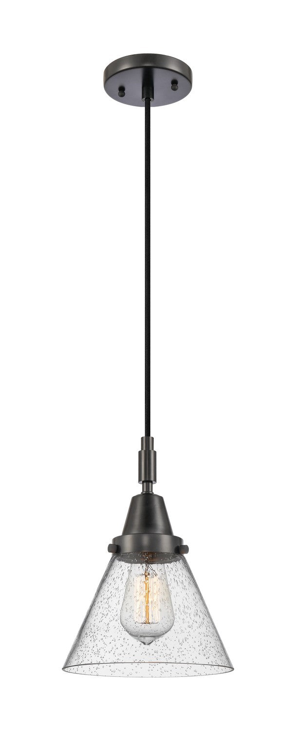 Innovations 447-1P-BK-G44 One Light Pendant, Matte Black