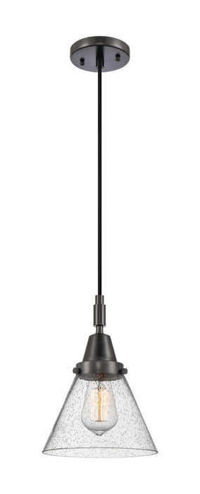 Innovations 447-1P-BK-G44 One Light Pendant, Matte Black