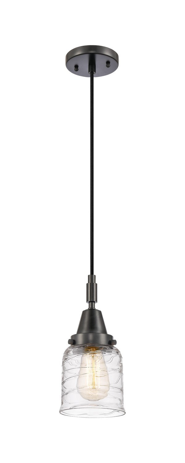 Innovations 447-1P-BK-G513 One Light Pendant, Matte Black