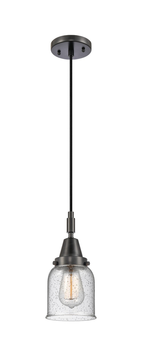 Innovations 447-1P-BK-G54 One Light Pendant, Matte Black