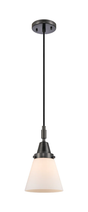 Innovations 447-1P-BK-G61 One Light Pendant, Matte Black