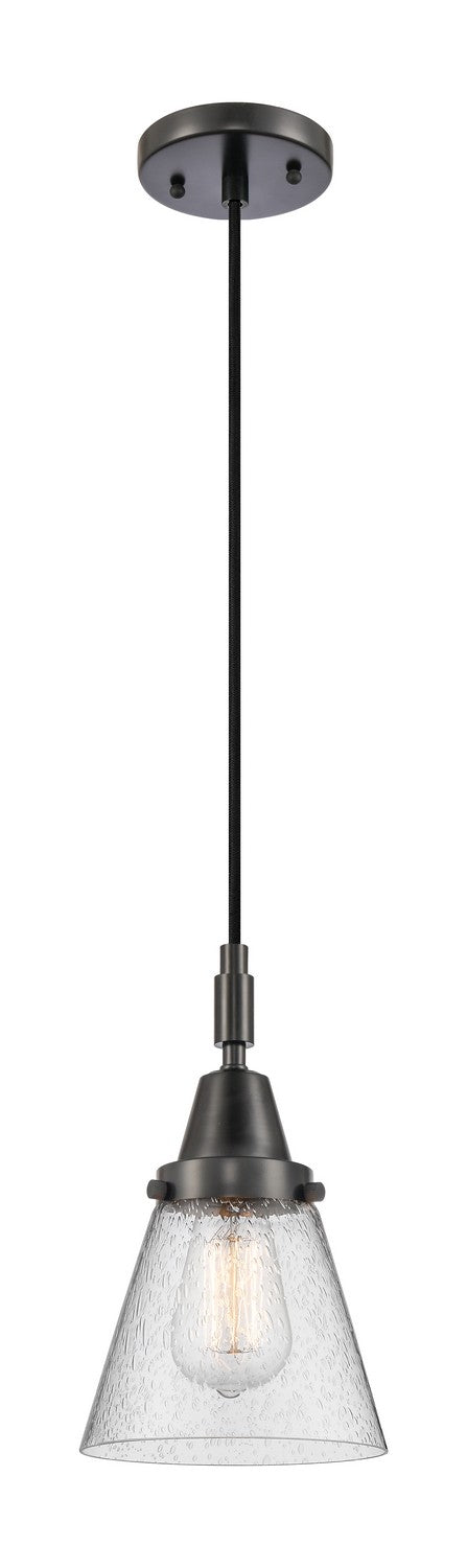 Innovations 447-1P-BK-G64 One Light Pendant, Matte Black