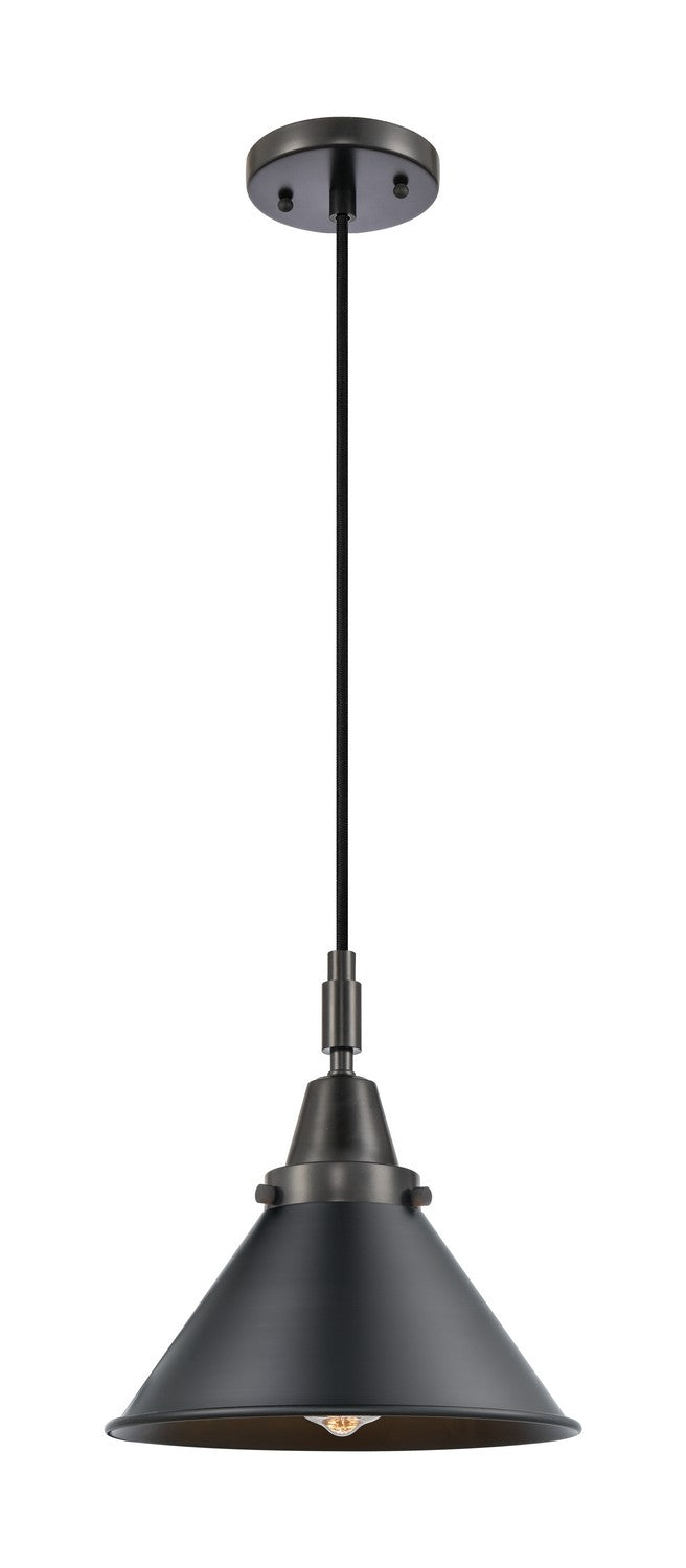 Innovations 447-1P-BK-M10-BK One Light Pendant, Matte Black