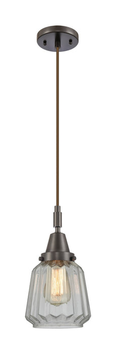 Innovations 447-1P-OB-G142 One Light Pendant, Oil Rubbed Bronze