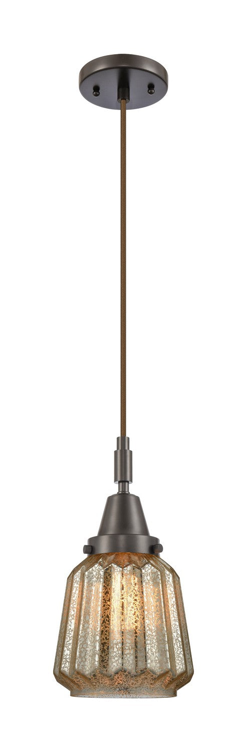 Innovations 447-1P-OB-G146 One Light Pendant, Oil Rubbed Bronze