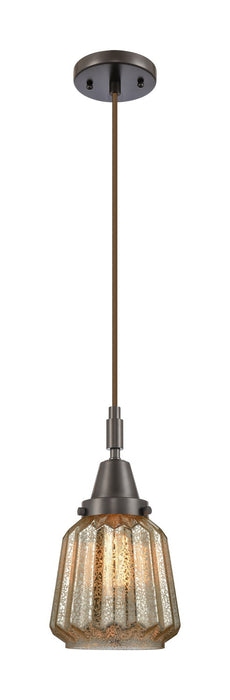 Innovations 447-1P-OB-G146 One Light Pendant, Oil Rubbed Bronze