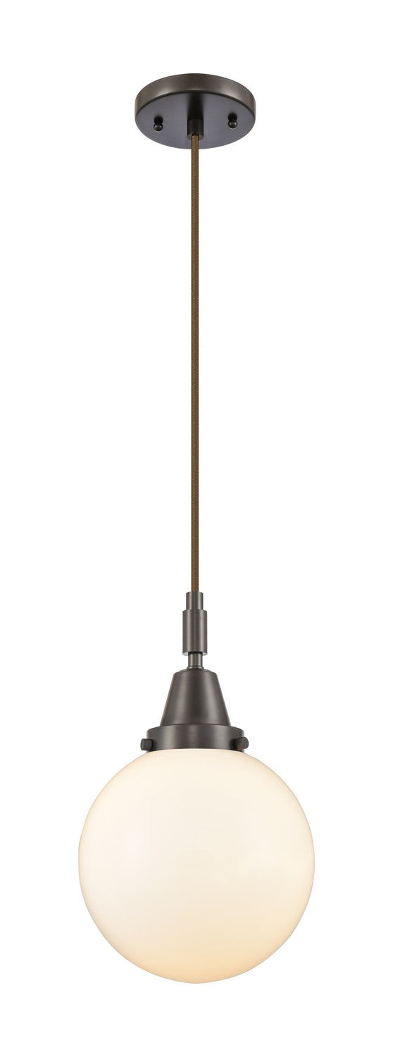 Innovations 447-1P-OB-G201-8 One Light Pendant, Oil Rubbed Bronze