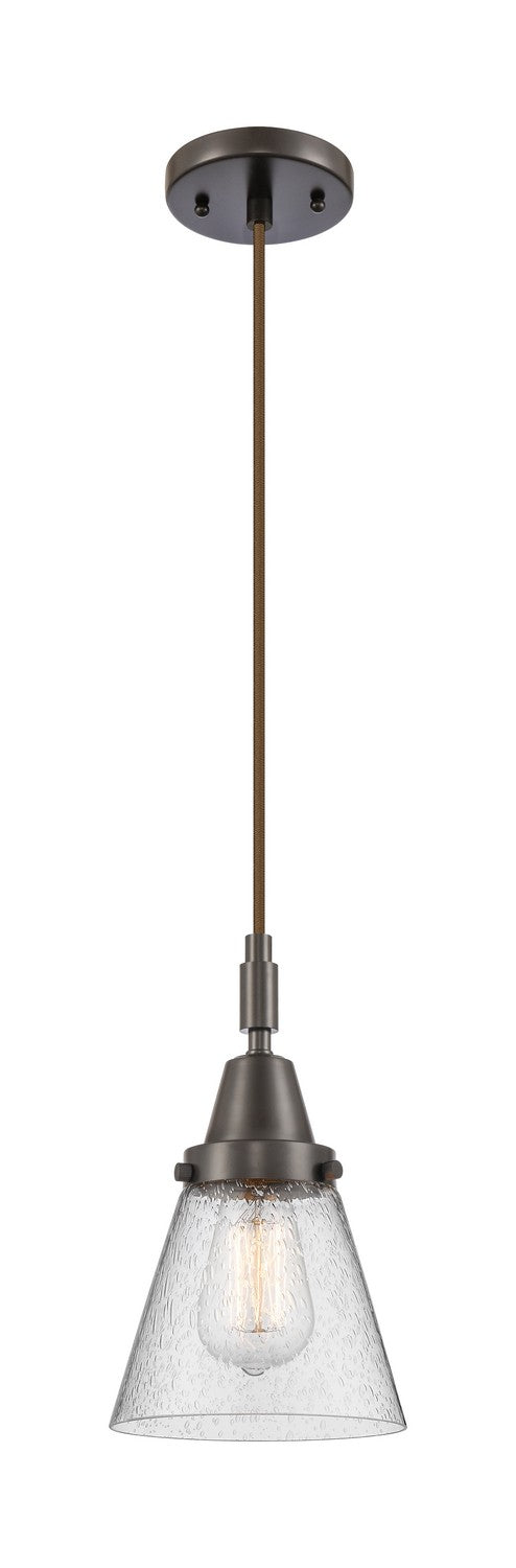 Innovations 447-1P-OB-G64 One Light Pendant, Oil Rubbed Bronze