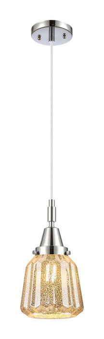 Innovations 447-1P-PC-G146 One Light Pendant, Polished Chrome