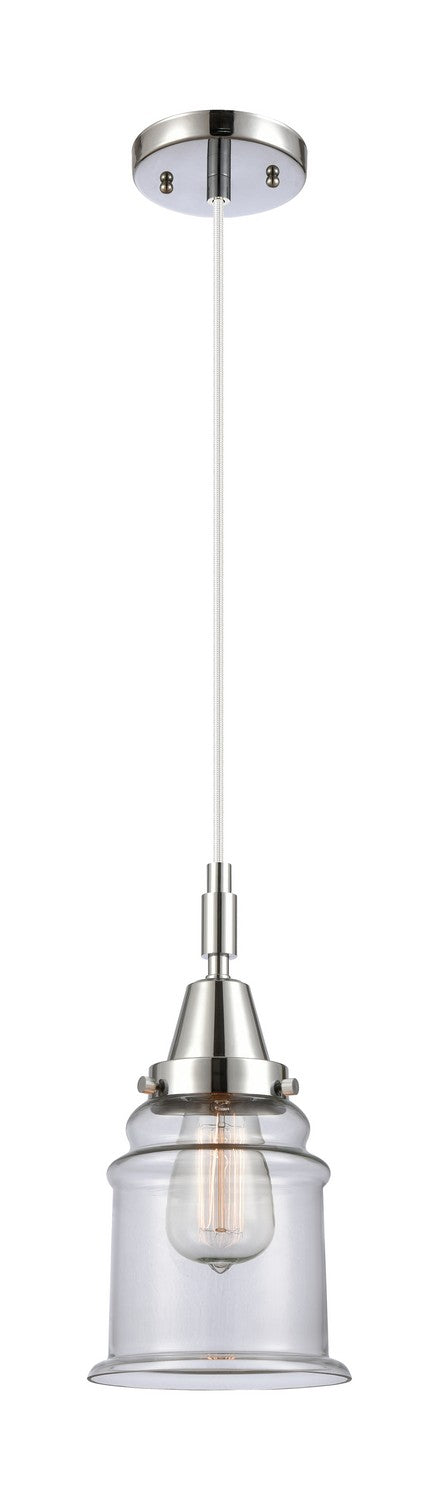 Innovations 447-1P-PC-G182 One Light Pendant, Polished Chrome