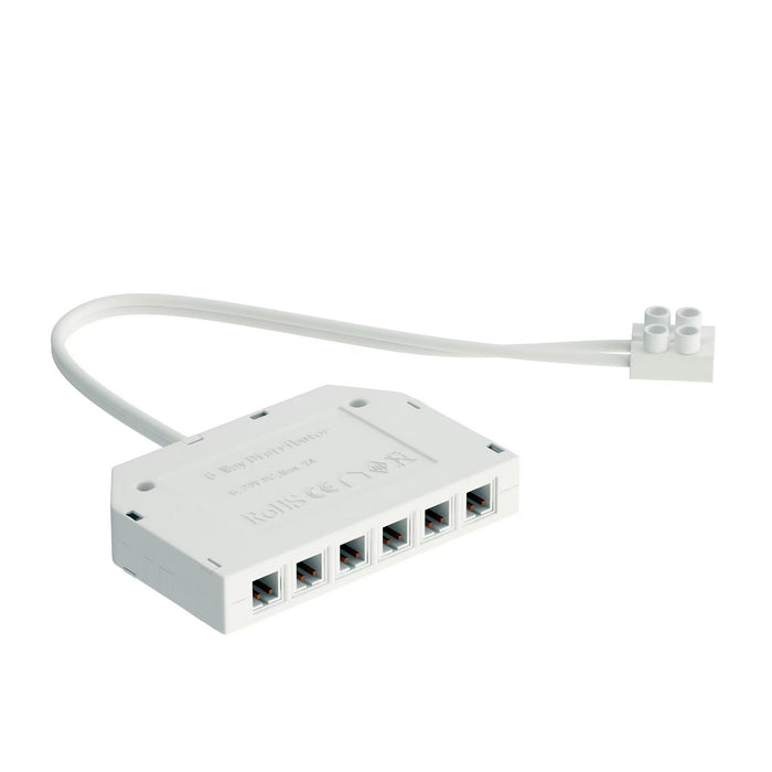 Maxim MSC8924V6P-WT 6 Port Hub for Low Voltage Plug Connection, White