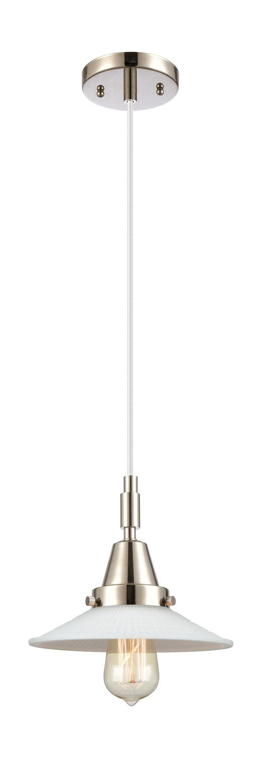 Innovations 447-1P-PN-G1 One Light Pendant, Polished Nickel