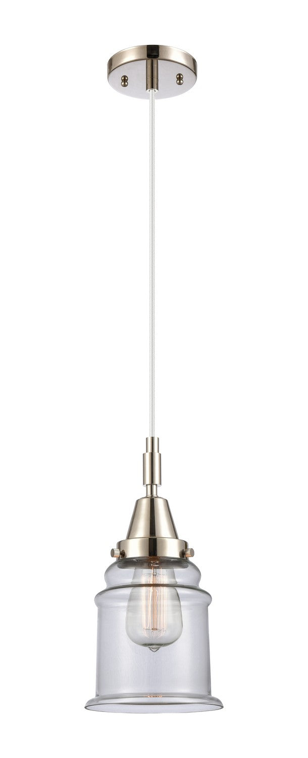 Innovations 447-1P-PN-G182 One Light Pendant, Polished Nickel