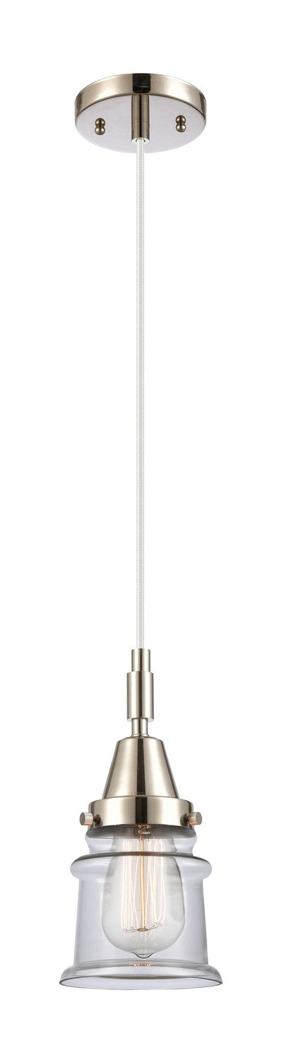 Innovations 447-1P-PN-G182S One Light Pendant, Polished Nickel