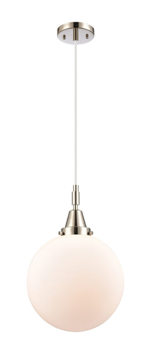 Innovations 447-1P-PN-G201-10 One Light Pendant, Polished Nickel
