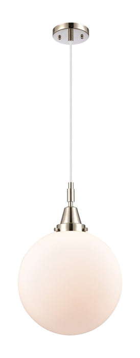 Innovations 447-1P-PN-G201-12 One Light Pendant, Polished Nickel