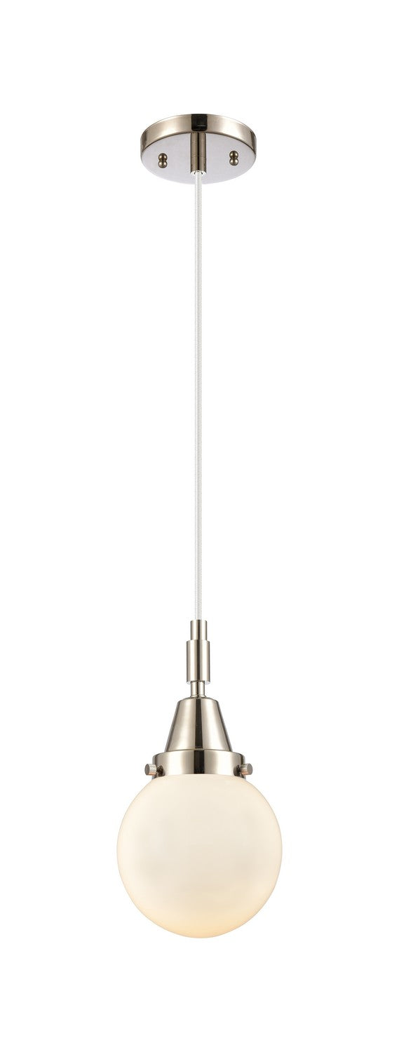 Innovations 447-1P-PN-G201-6 One Light Pendant, Polished Nickel