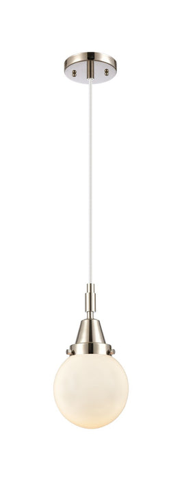 Innovations 447-1P-PN-G201-6 One Light Pendant, Polished Nickel
