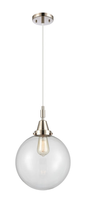 Innovations 447-1P-PN-G202-10 One Light Pendant, Polished Nickel
