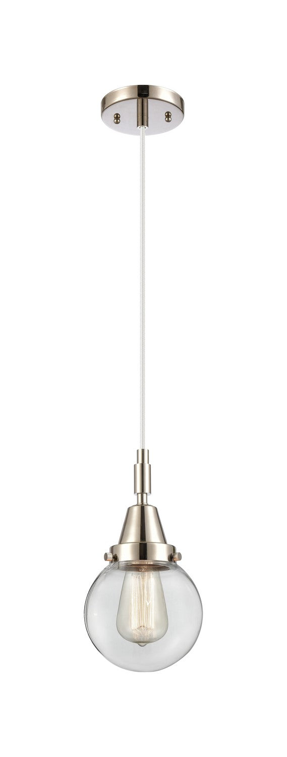 Innovations 447-1P-PN-G202-6 One Light Pendant, Polished Nickel