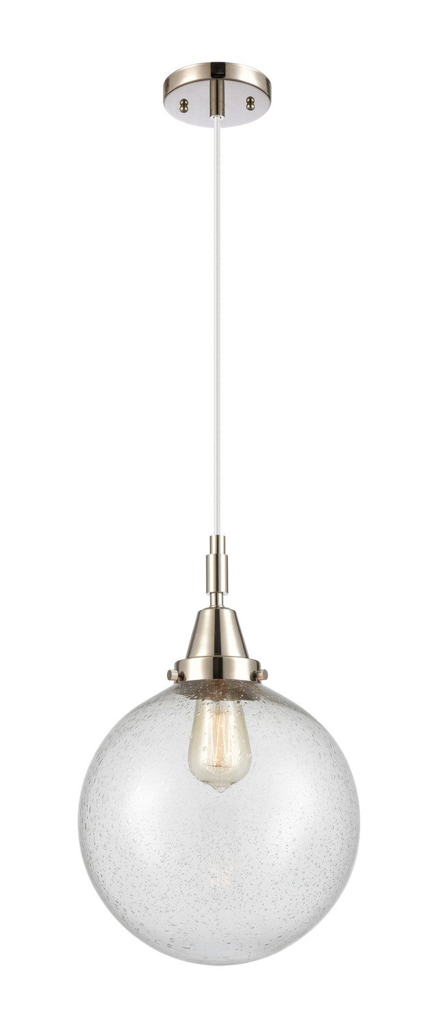 Innovations 447-1P-PN-G204-10 One Light Pendant, Polished Nickel