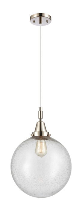 Innovations 447-1P-PN-G204-12 One Light Pendant, Polished Nickel