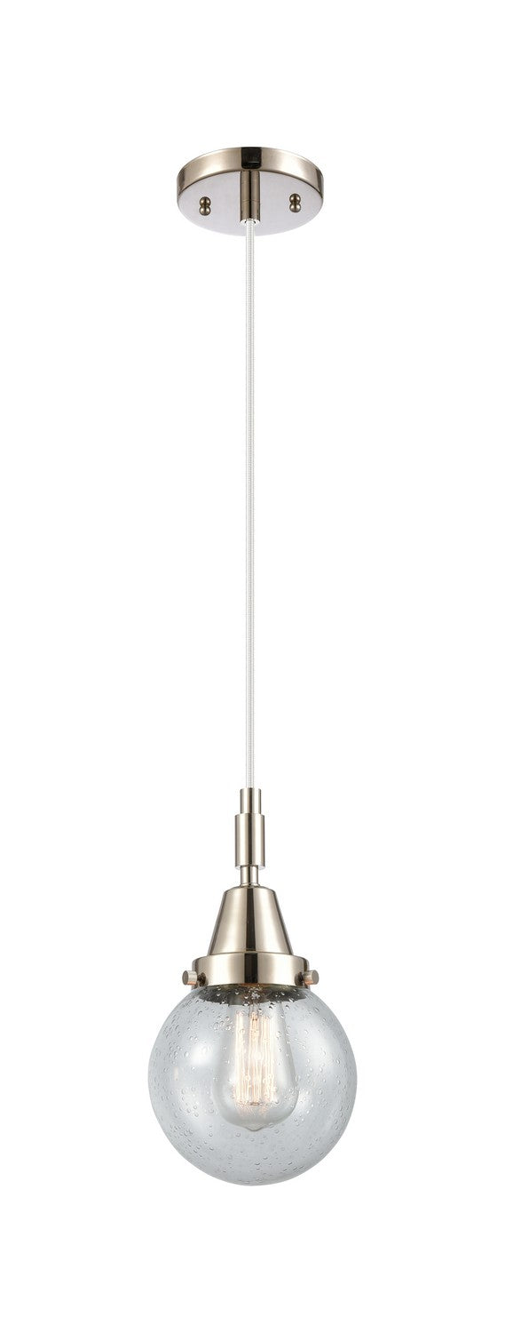 Innovations 447-1P-PN-G204-6 One Light Pendant, Polished Nickel