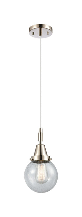 Innovations 447-1P-PN-G204-6 One Light Pendant, Polished Nickel