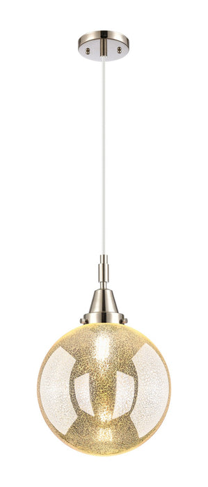 Innovations 447-1P-PN-G208-10 One Light Pendant, Polished Nickel