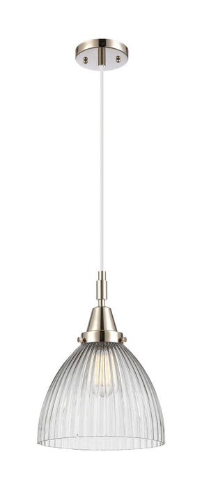 Innovations 447-1P-PN-G222 One Light Pendant, Polished Nickel