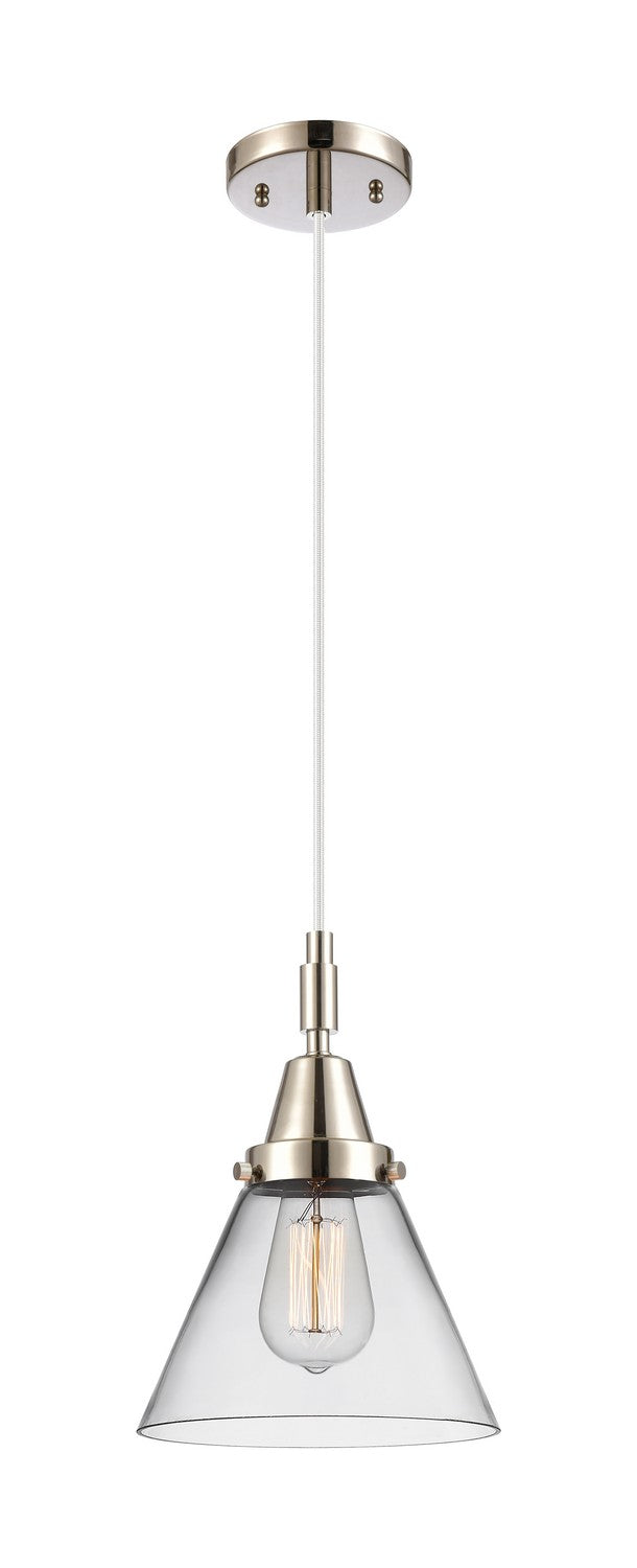Innovations 447-1P-PN-G42 One Light Pendant, Polished Nickel