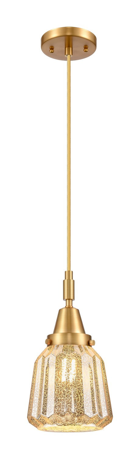 Innovations 447-1P-SG-G146 One Light Pendant, Satin Gold