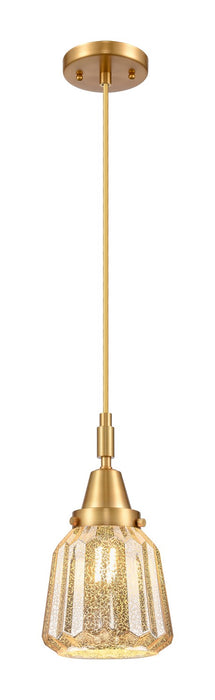 Innovations 447-1P-SG-G146 One Light Pendant, Satin Gold