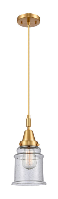 Innovations 447-1P-SG-G184 One Light Pendant, Satin Gold