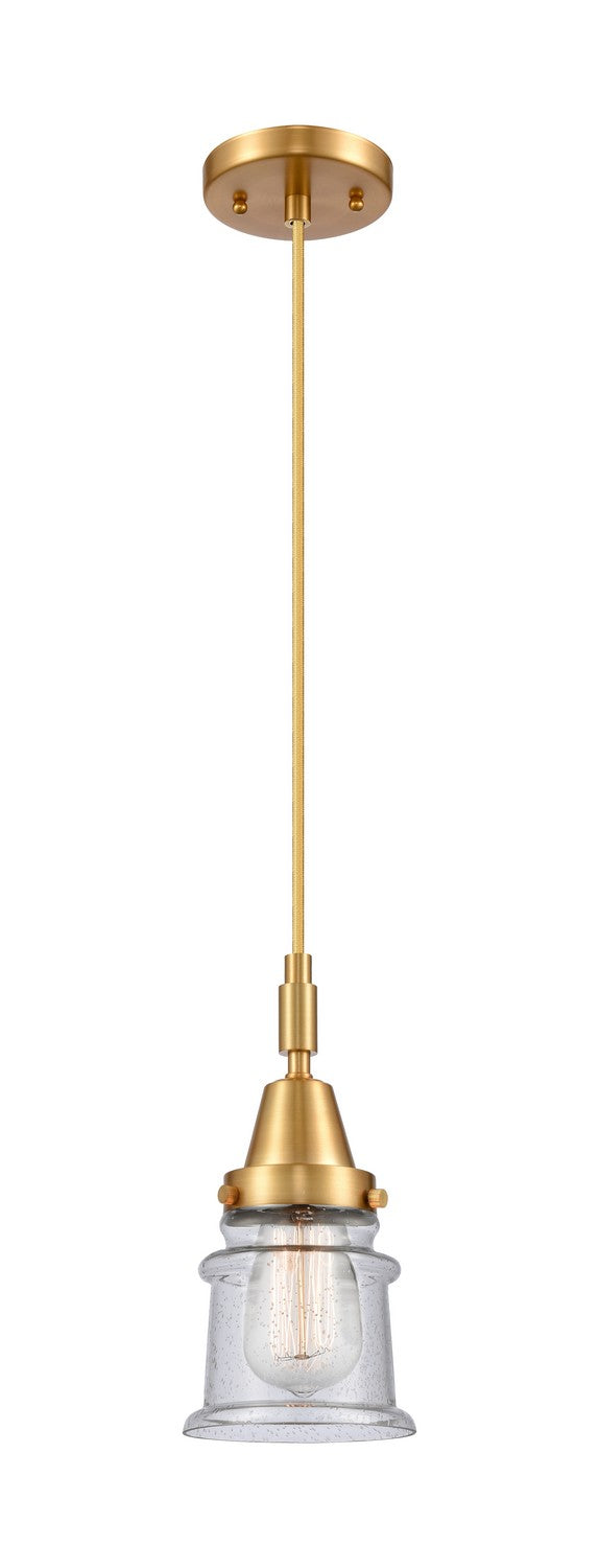 Innovations 447-1P-SG-G184S One Light Pendant, Satin Gold