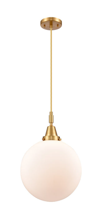 Innovations 447-1P-SG-G201-12 One Light Pendant, Satin Gold