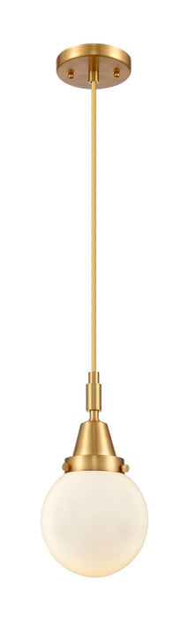 Innovations 447-1P-SG-G201-6 One Light Pendant, Satin Gold
