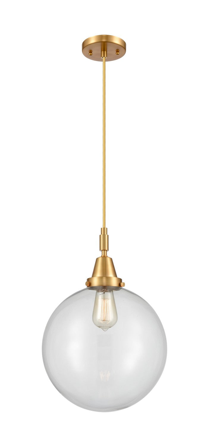 Innovations 447-1P-SG-G202-12 One Light Pendant, Satin Gold