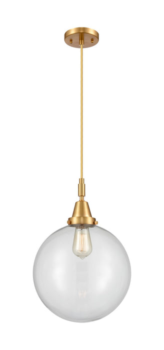 Innovations 447-1P-SG-G202-12 One Light Pendant, Satin Gold