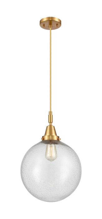 Innovations 447-1P-SG-G204-12 One Light Pendant, Satin Gold