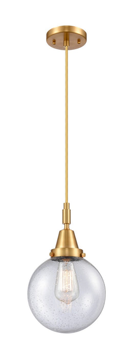 Innovations 447-1P-SG-G204-8 One Light Pendant, Satin Gold