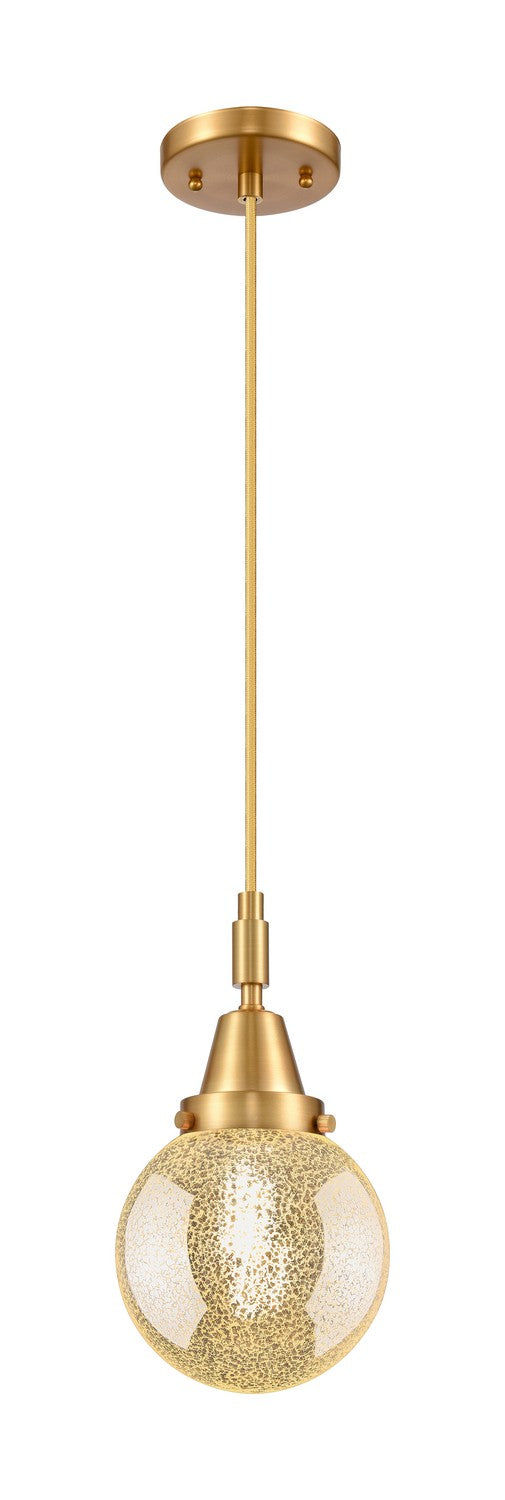 Innovations 447-1P-SG-G208-6 One Light Pendant, Satin Gold