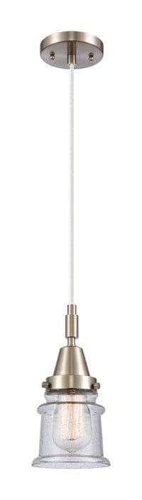 Innovations 447-1P-SN-G184S One Light Pendant, Brushed Satin Nickel
