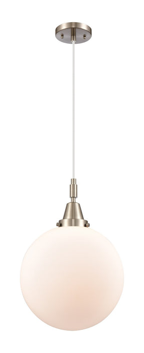 Innovations 447-1P-SN-G201-12 One Light Pendant, Brushed Satin Nickel